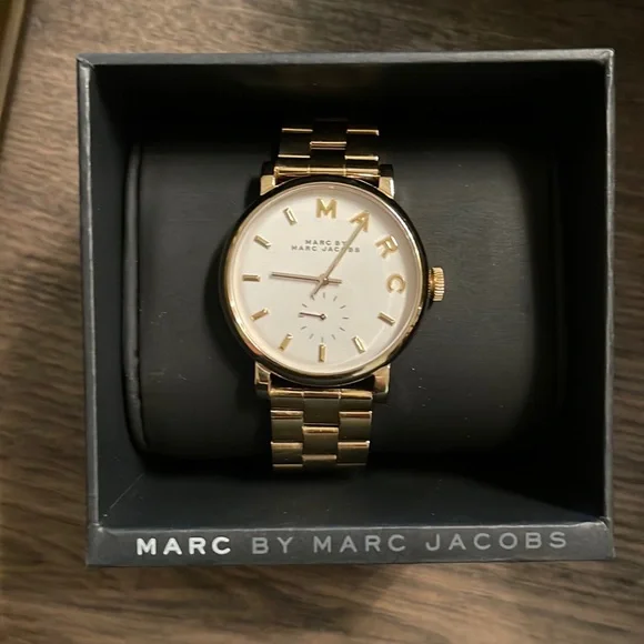 Marc Jacobs Adjustable Watch Marc by Marc Jacobs Rock Chronograph Champagne Dial Date  main image 4